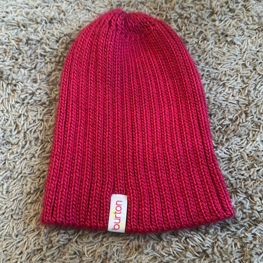 Pink burton beanie